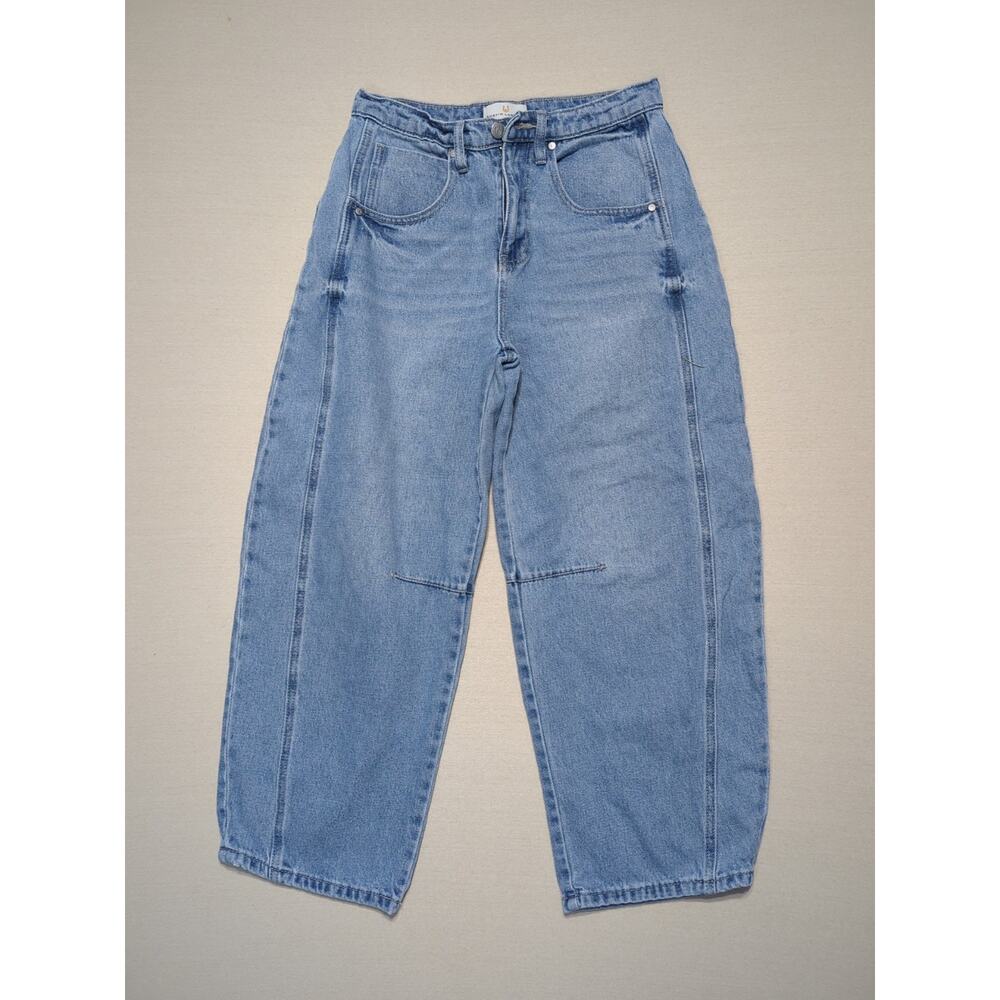 Austin Landing Jeans Women Size 5 Y2K Barrel Leg Blue Denim